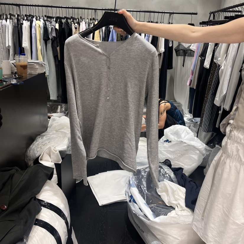 TUG韓國直郵㊣女士新款25春夏人氣時尚推薦職業休閑長袖T恤TUG長袖T恤