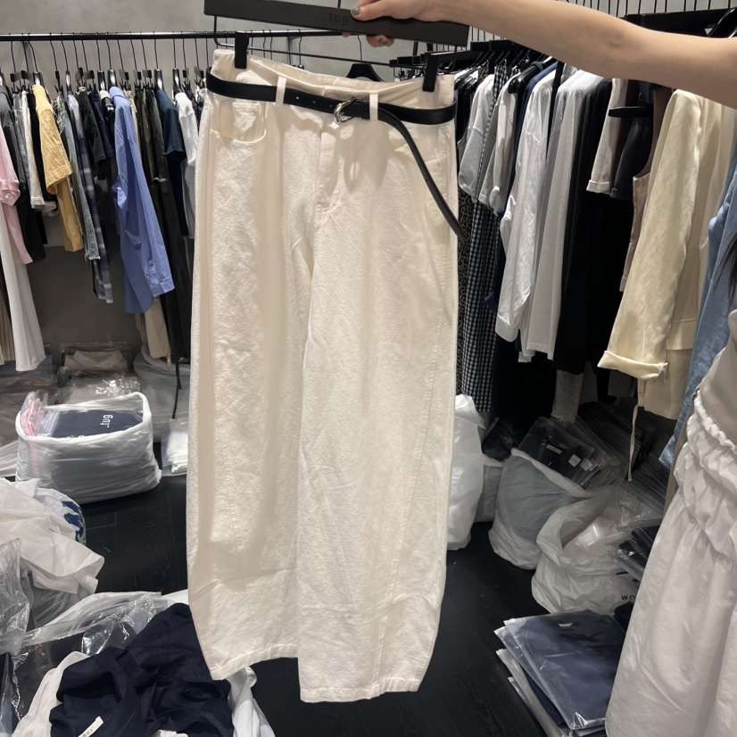 TUG東大門㊣代購女裝新款休閑熱賣推薦真品牛仔褲不含腰帶亞麻TUG牛仔褲