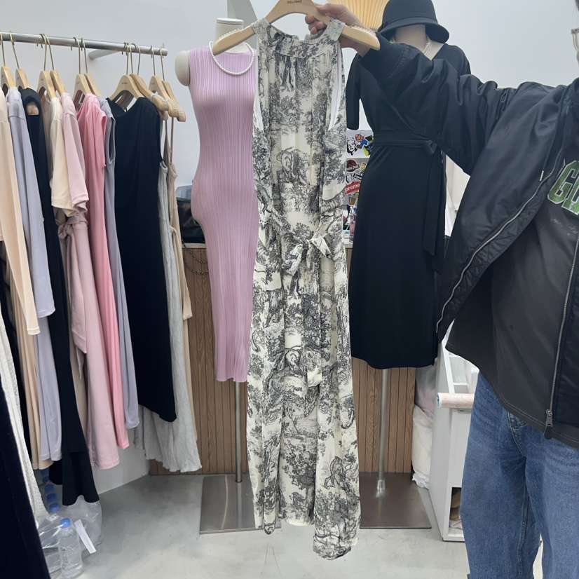 DELIGHT-Q韓國代購㊣女裝新品職業推薦人氣25春夏連衣裙長款DELIGHT-Q連衣裙