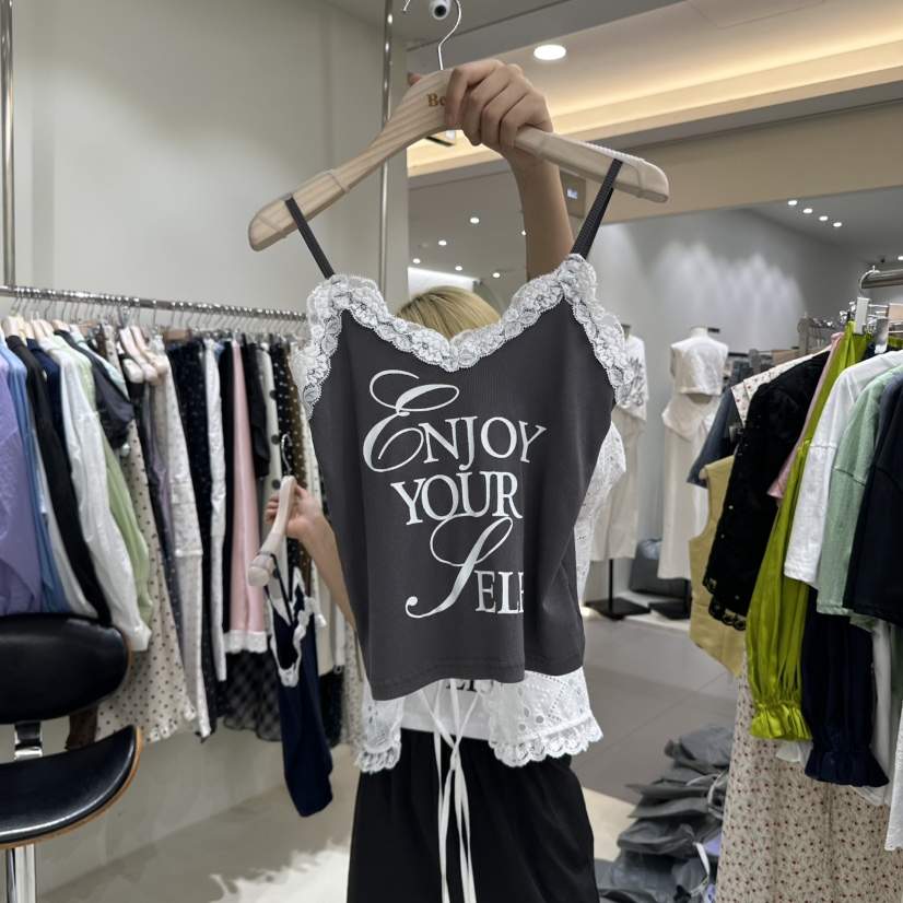 BENE韓國代購㊣女士新款真品25春夏推薦休閑時尚熱賣吊帶背心BENE吊帶/背心