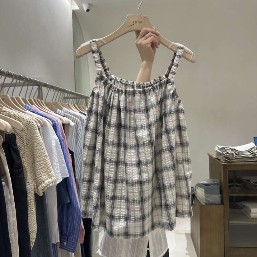 A WANT東大門㊣實拍女士新品時尚熱賣推薦真品25春夏吊帶背心A WANT吊帶/背心