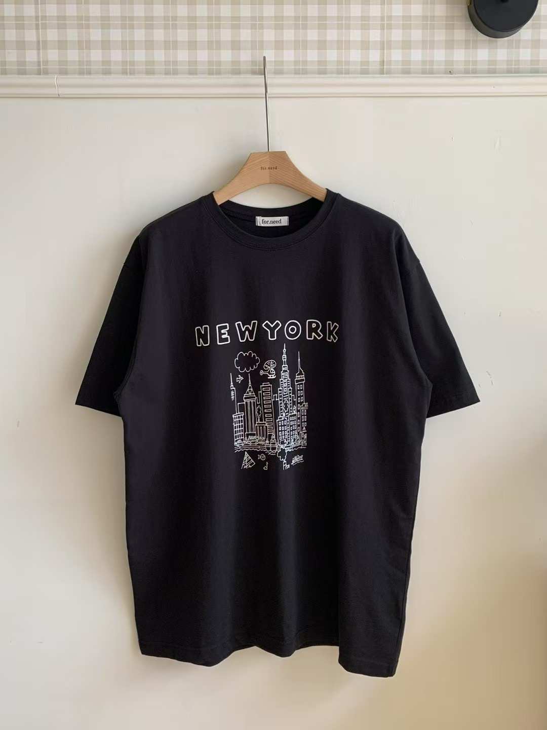 FOR.NEED韓國代購㊣女裝新品真品時尚職業人氣25春夏推薦T恤FOR.NEEDT恤