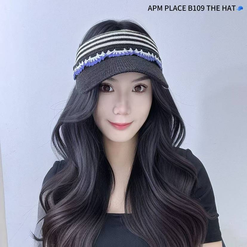 THE HAT-P東大門㊣代購女裝新品人氣職業25春夏真品帽子條紋THE HAT帽子
