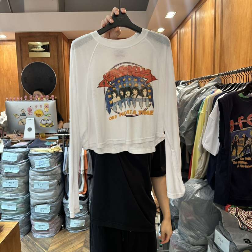 GARMENT-P韓國代購㊣女裝新款25春夏推薦熱賣職業休閑長袖T恤GARMENT長袖T恤