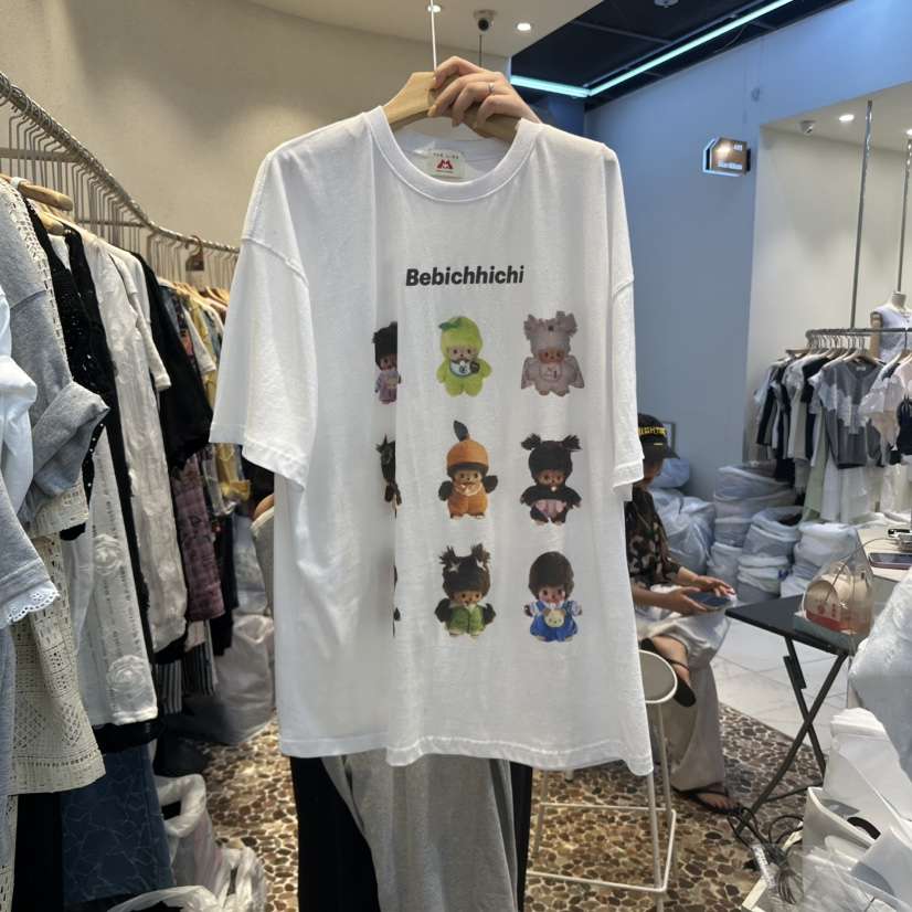 THE LINE-Q韓國代購㊣女裝新品人氣熱賣休閑時尚25春夏T恤THE LINE-qT恤