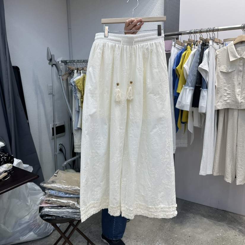BLOOM韓國代購㊣女裝新品時尚人氣熱賣推薦25春夏休閑褲刺繡BLOOM-Q休閑褲