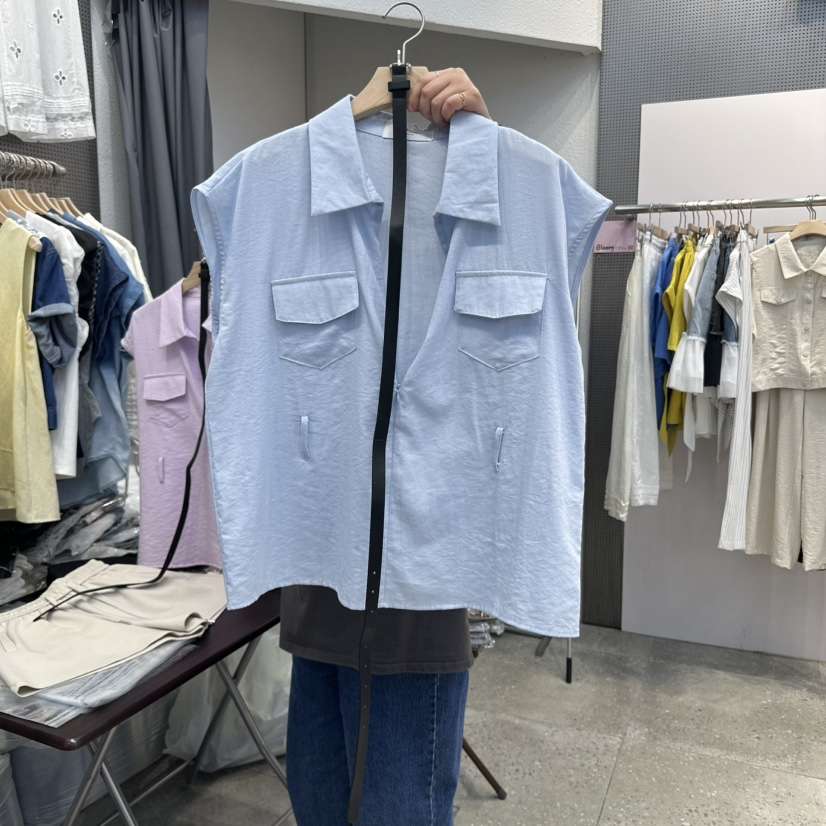 BLOOM韓國直郵㊣女士新品人氣職業休閑推薦吊帶背心腰帶開衫BLOOM-Q吊帶/背心