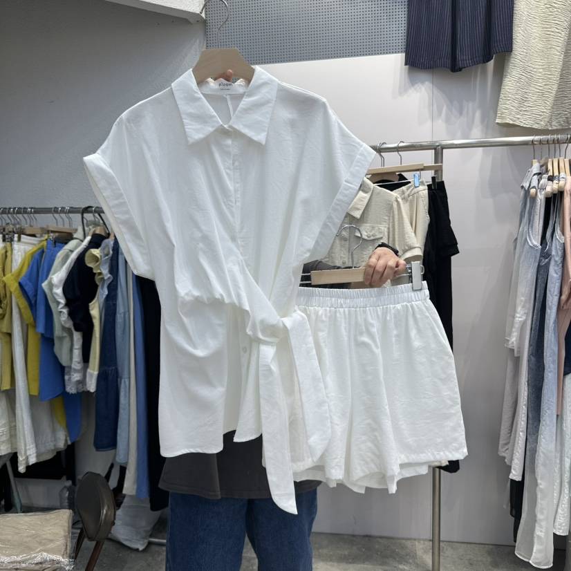 BLOOM東大門㊣直郵女裝新品人氣熱賣真品套裝兩件套亞麻布套裝BLOOM-Q套裝