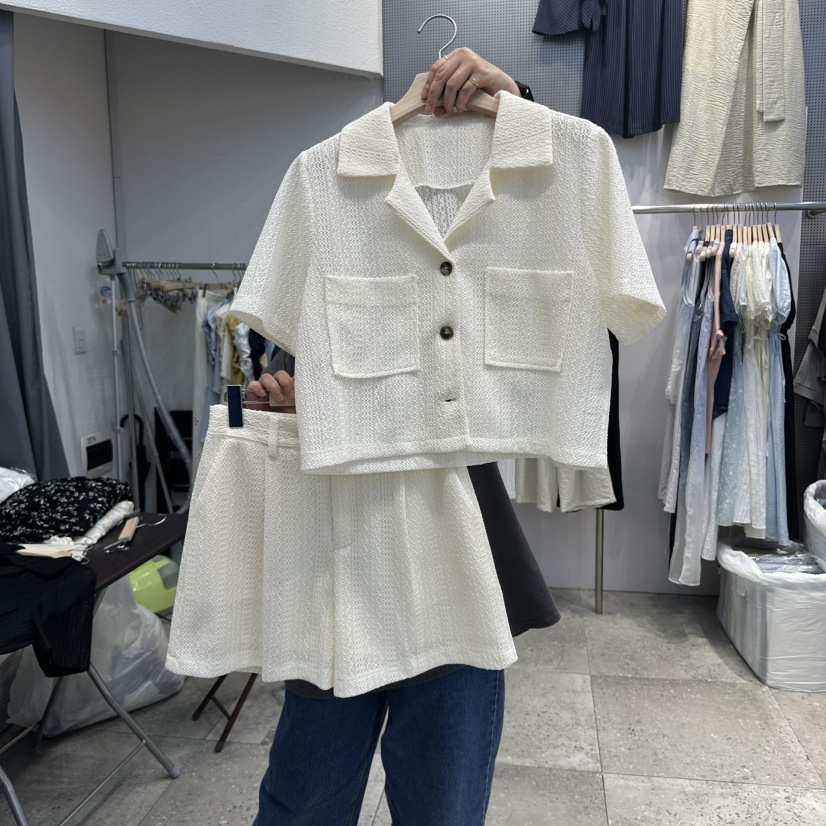 BLOOM韓國直郵㊣女裝新品熱賣25春夏休閑真品人氣套裝兩件套BLOOM-Q套裝