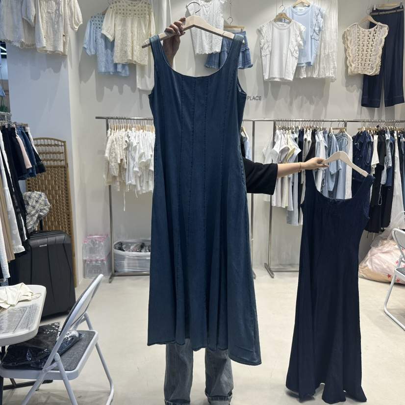 HOT PLACE韓國代購㊣女士新品熱賣推薦職業25春夏連衣裙鏤空HOT PLACE/DREAM GIRIS連衣裙