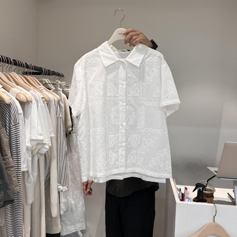 JINSIM東大門㊣代購女裝新品休閑職業真品25春夏襯衫蕾絲衫JINSIM襯衫/蕾絲衫