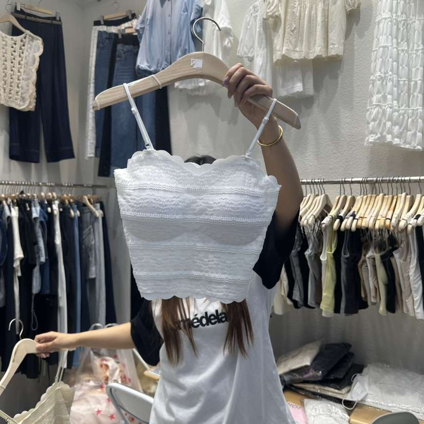 HOT PLACE東大門㊣直郵女士新款職業熱賣人氣吊帶背心蕾絲HOT PLACE/DREAM GIRIS吊帶/背心