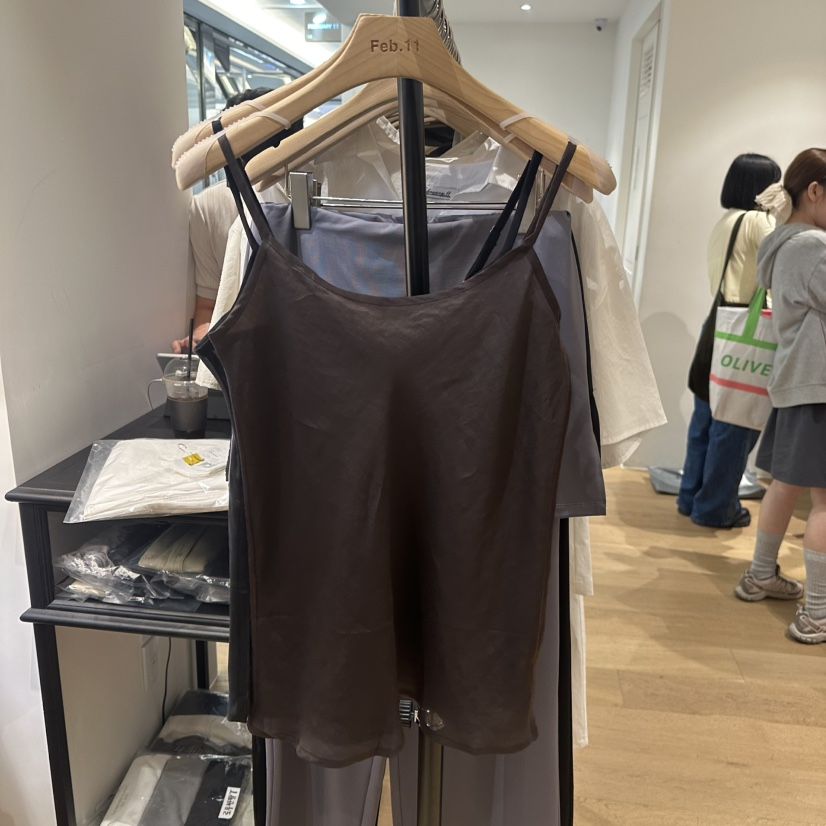 FEBRUARY 11韓國直郵㊣女士新品時尚休閑人氣吊帶背心亞麻FEBRUARY11吊帶/背心