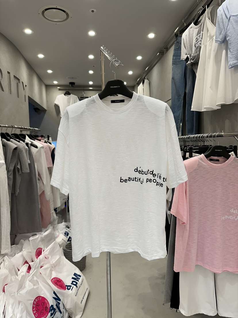 CELEBRITY-A韓國直郵㊣女裝新款職業人氣時尚真品25春夏T恤CELEBRITY-AT恤