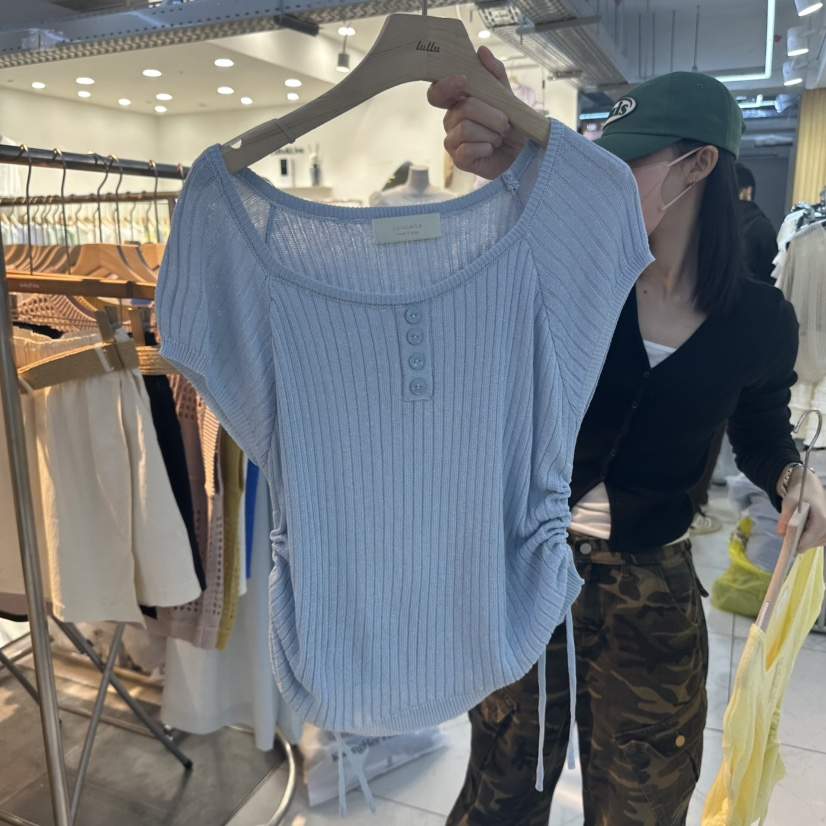 LULULALLA韓國直郵㊣女士新品休閑時尚職業熱賣真品人氣針織衫LULULALLA針織衫