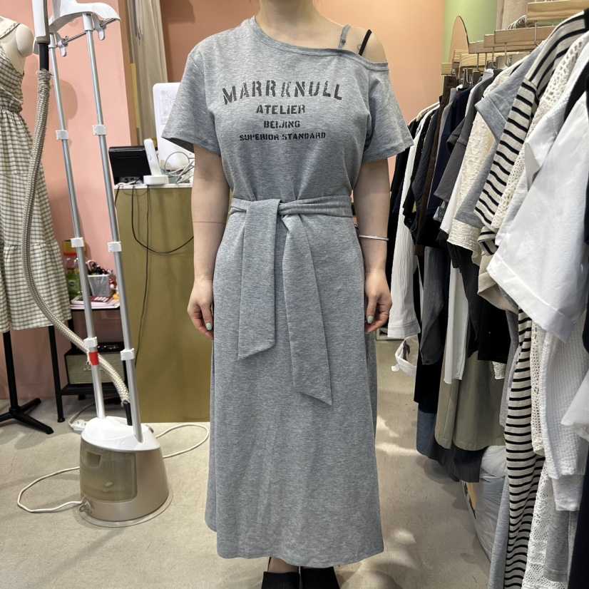 MARILYN韓國代購㊣女士新品25春夏熱賣時尚真品職業休閑連衣裙MARILYN連衣裙