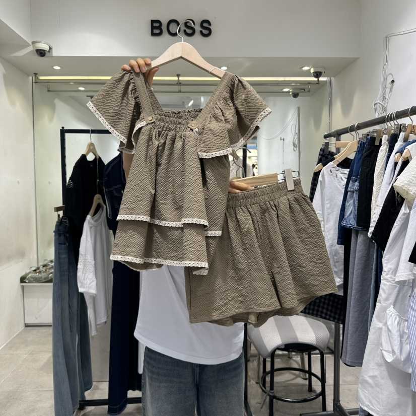 DREAM GIRIS東大門㊣代購女裝新品25春夏真品休閑套裝套裝DREAM GIRIS/HOT PLACE套裝