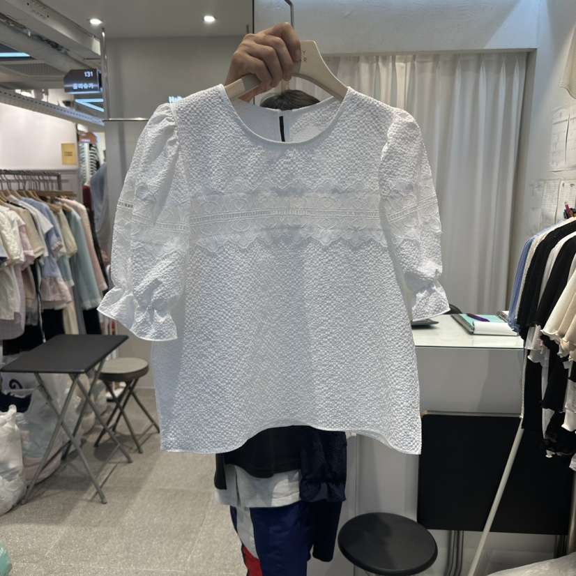 PIT A PAT東大門㊣實拍女裝新品職業熱賣時尚休閑襯衫蕾絲衫PIT A PAT襯衫/蕾絲衫