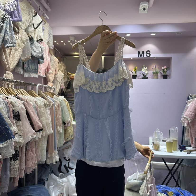 MS東大門㊣代購女士新款熱賣推薦人氣休閑職業25春夏吊帶背心MS吊帶/背心