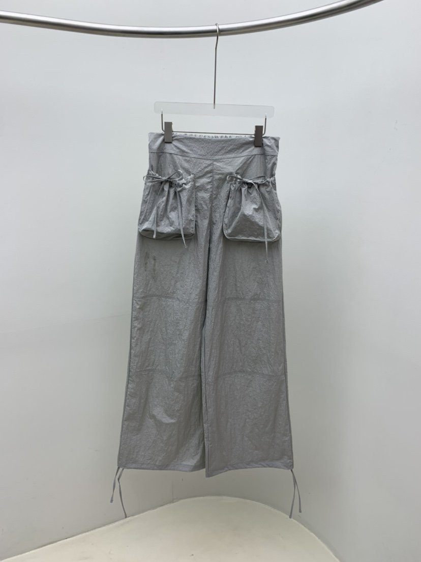 SEOLO韓國直郵㊣女裝新款休閑真品熱賣25春夏時尚休閑褲口袋Seolo seoul休閑褲