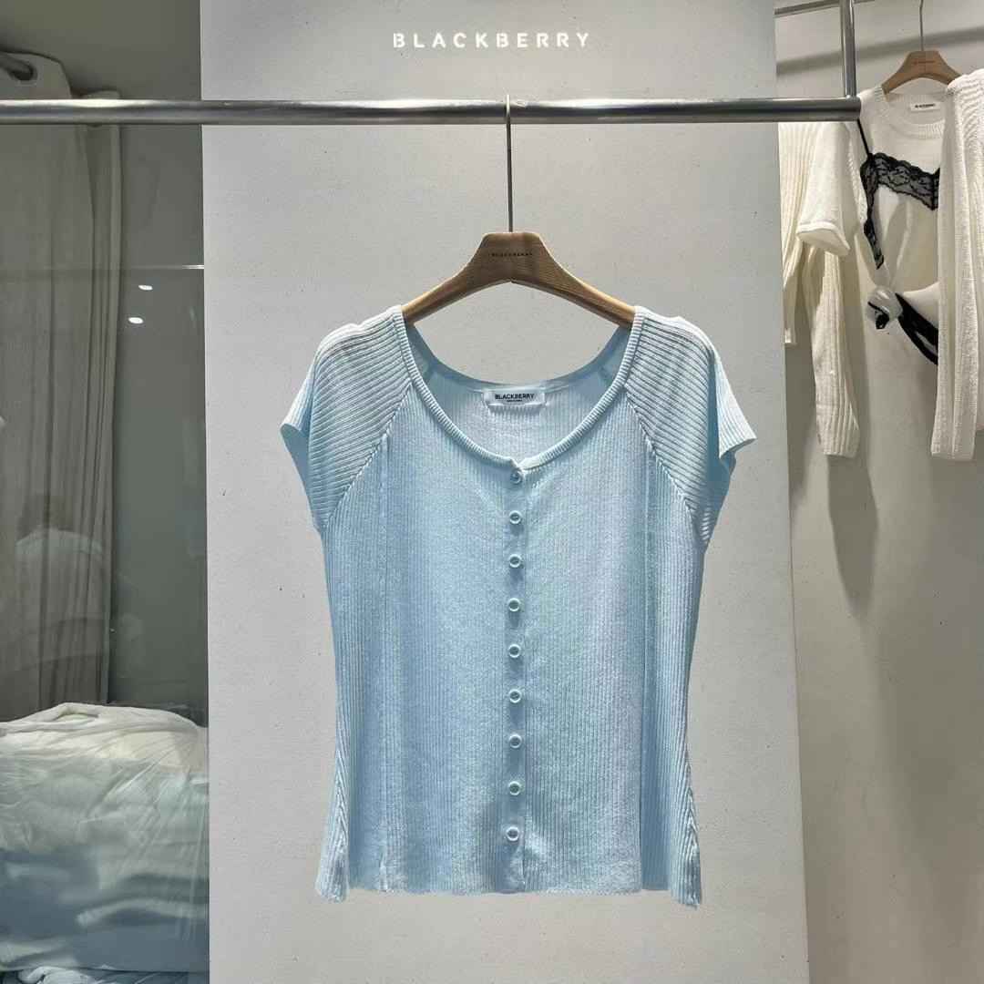 BLACKBERRY韓國代購㊣女裝新款人氣休閑時尚25春夏熱賣針織衫BLACKBERRY針織衫