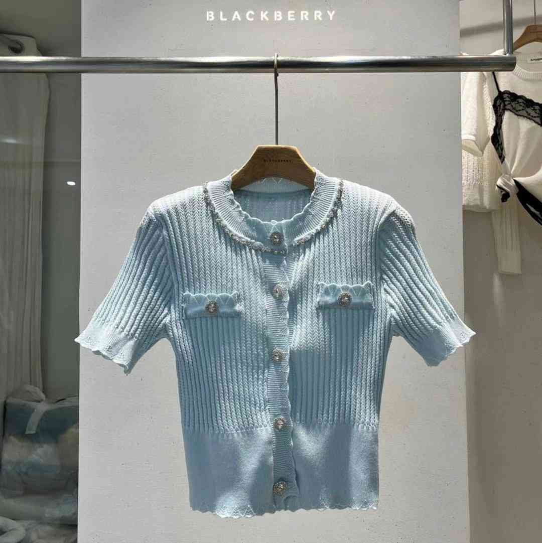 BLACKBERRY東大門㊣代購女裝新品熱賣人氣25春夏真品針織衫BLACKBERRY針織衫