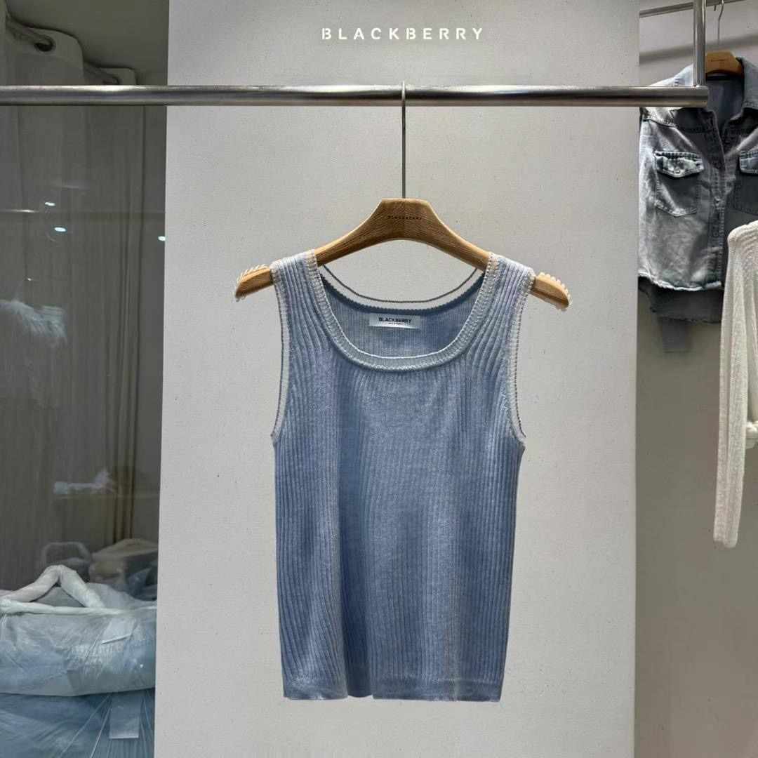 BLACKBERRY東大門㊣直郵女裝新品休閑25春夏真品職業吊帶背心BLACKBERRY吊帶/背心