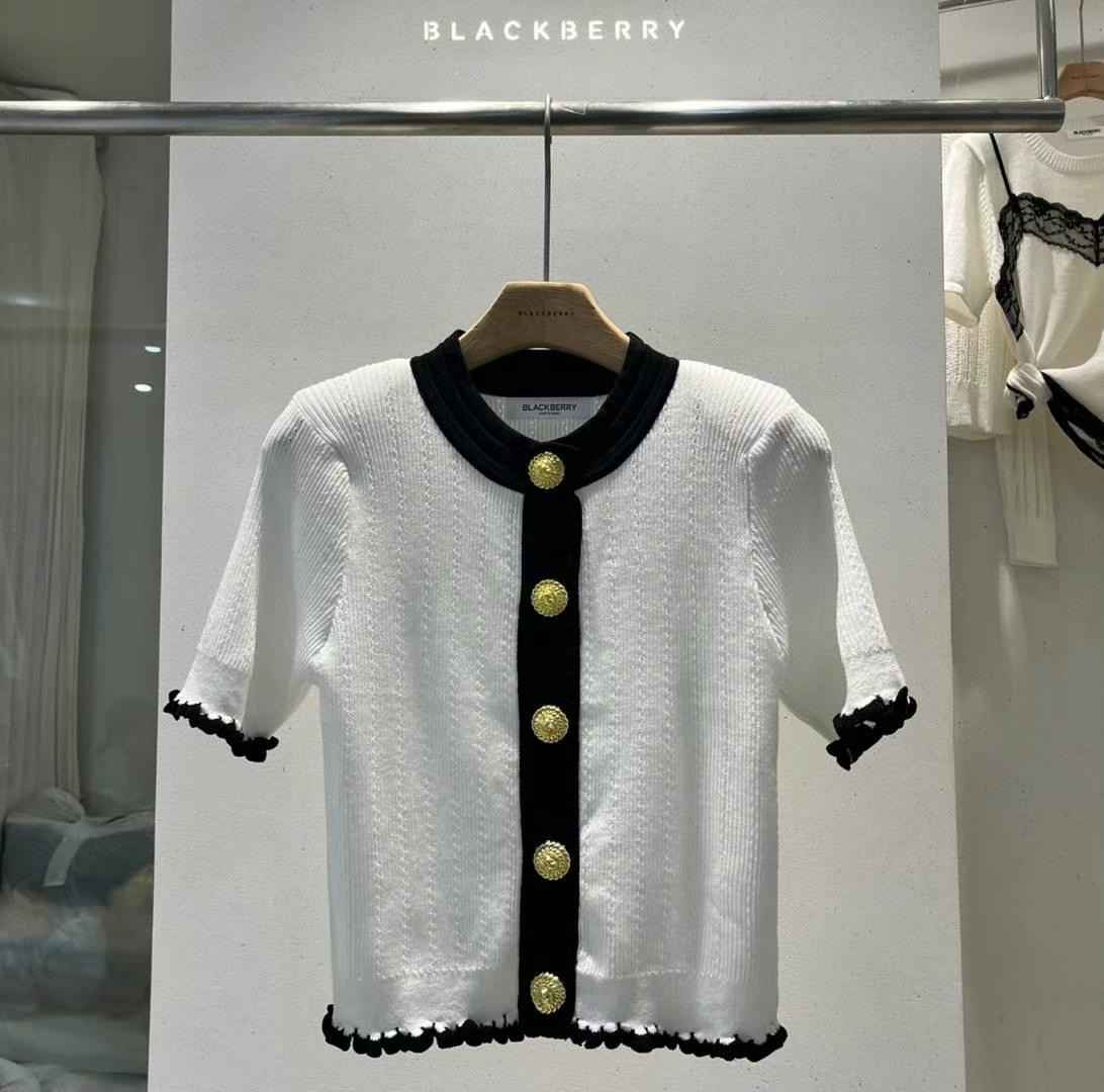 BLACKBERRY韓國代購㊣女裝新款真品時尚25春夏推薦人氣針織衫BLACKBERRY針織衫