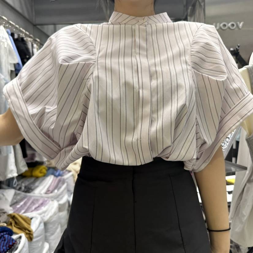 UOOV韓國直郵㊣女裝新品休閑熱賣真品25春夏職業襯衫蕾絲衫UOOV襯衫/蕾絲衫