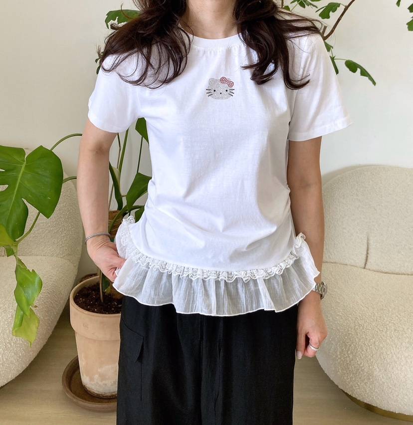 HANNA-A東大門㊣實拍女裝新品時尚25春夏真品人氣職業休閑T恤HANNAT恤