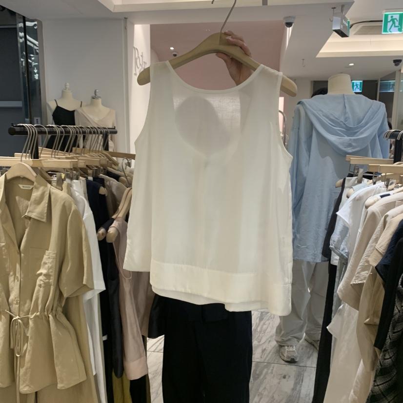 W AND J韓國代購㊣女裝新品時尚職業休閑真品熱賣吊帶背心W AND J吊帶/背心
