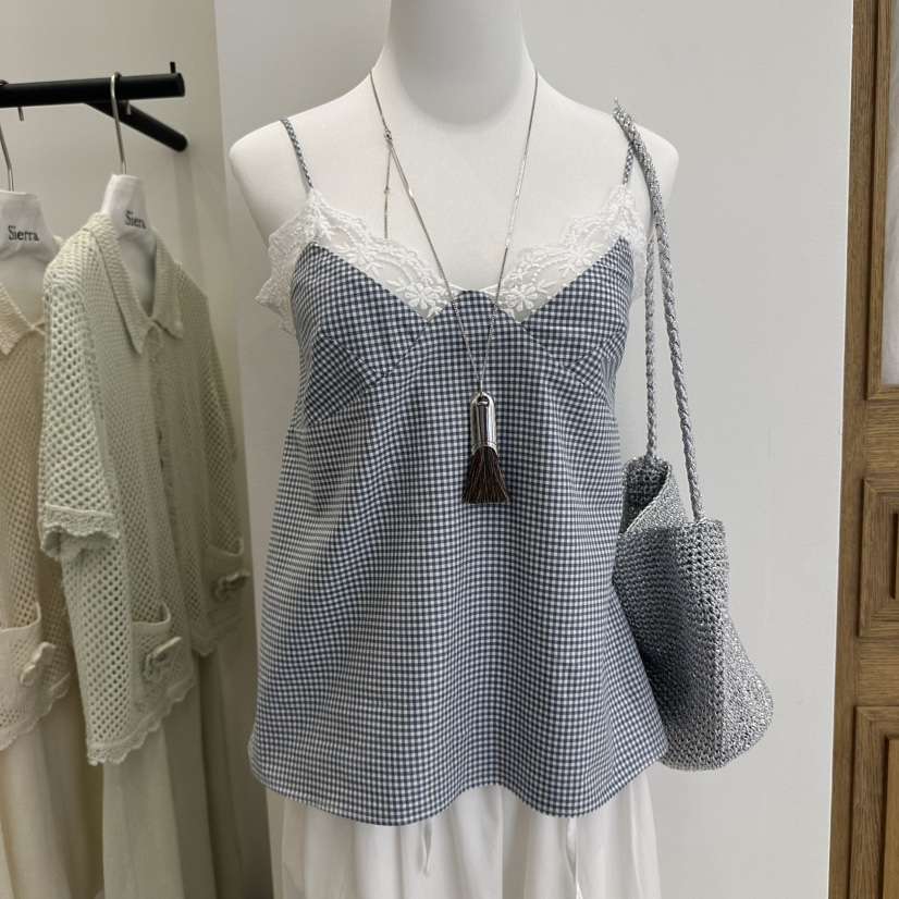 SIERRA東大門㊣代購女裝新款真品時尚職業熱賣25春夏吊帶背心SIERRA吊帶/背心