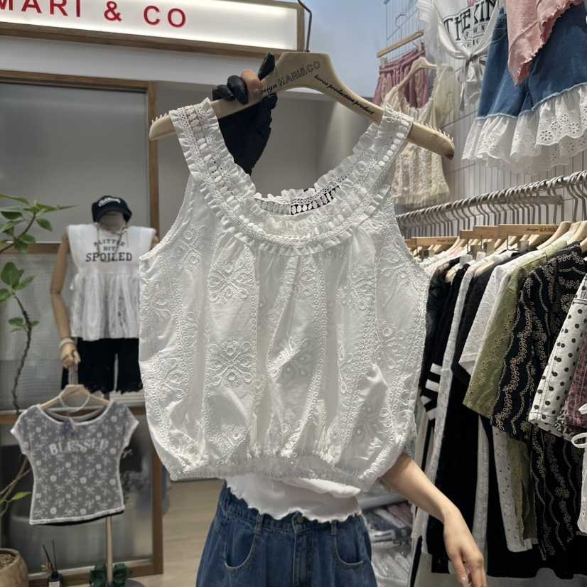 MARI CO韓國直郵㊣女裝新品職業熱賣休閑時尚推薦吊帶背心MARI CO吊帶/背心