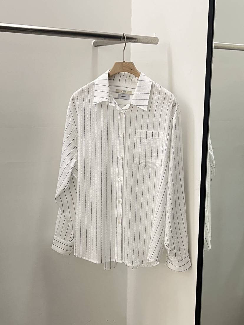 REGULARLY/PLACOR東大門㊣直郵女裝新品熱賣襯衫蕾絲衫透明條紋REGULARLY/PLACOR襯衫/蕾絲衫