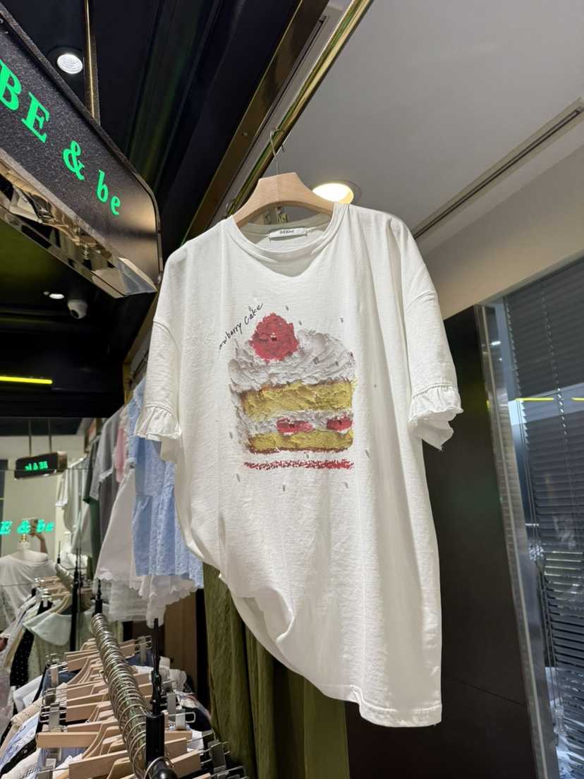 BE&amp;BE東大門㊣實拍女裝新款時尚休閑人氣25春夏熱賣T恤BE&beT恤