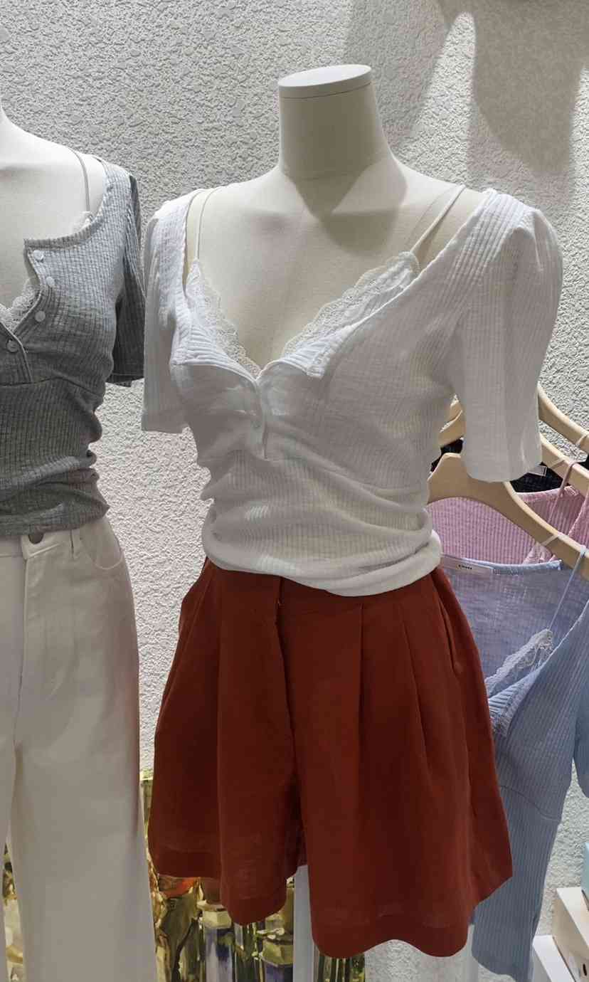 N BROWN韓國代購㊣女士新品休閑職業推薦時尚真品25春夏T恤N BROWNT恤