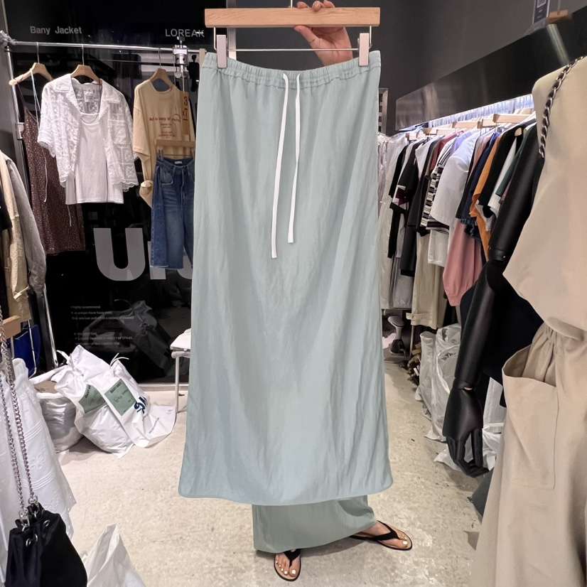 BANY ANCO東大門㊣代購女裝新品25春夏熱賣半身裙中短裙超長BANY ANCO半身裙/中短裙