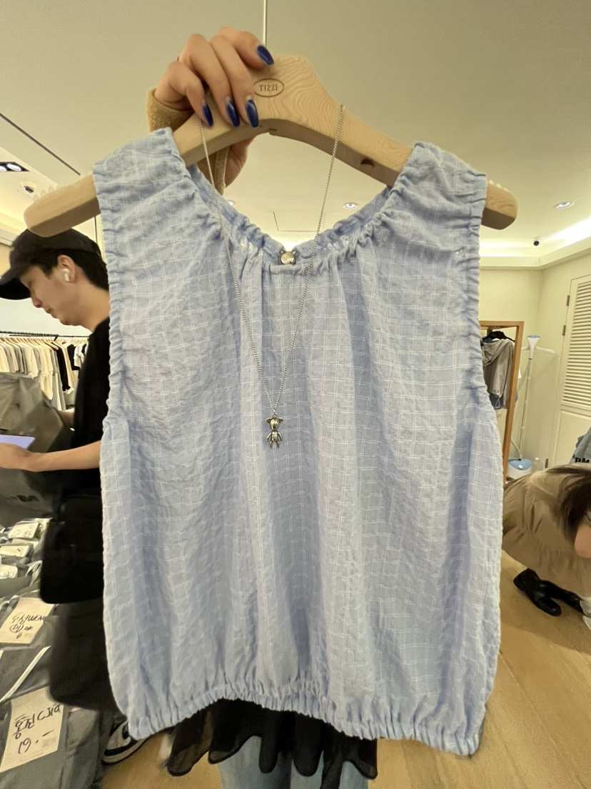 TIZZI韓國直郵㊣女裝新款真品人氣推薦休閑熱賣吊帶背心緊身TIZZI吊帶/背心