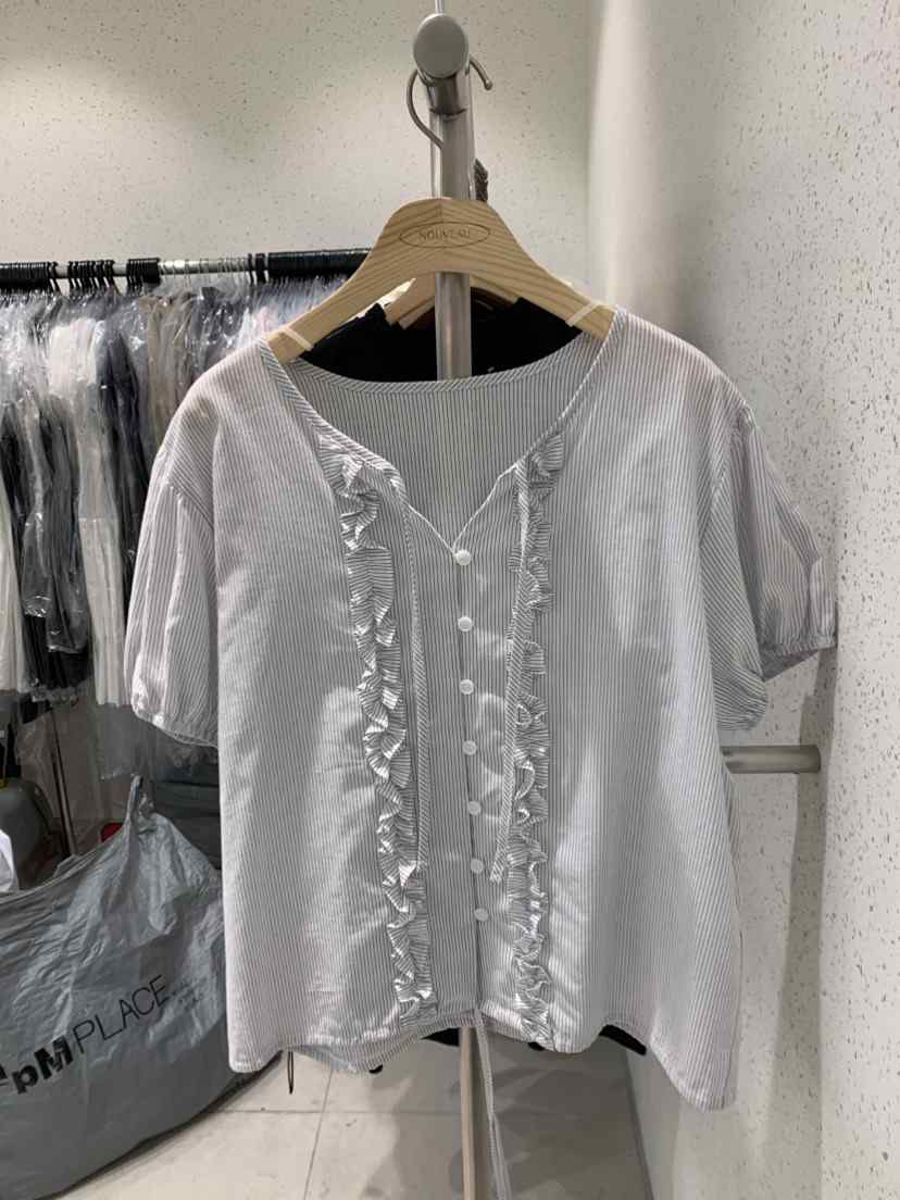 NOUVEAU東大門㊣直郵女士新品人氣推薦休閑職業時尚襯衫蕾絲衫NOUVEAU襯衫/蕾絲衫