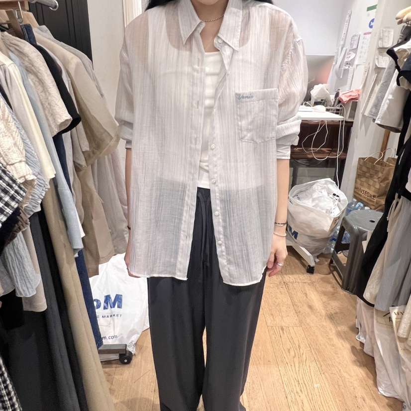VENIR-a東大門㊣實拍女裝新款真品休閑25春夏熱賣襯衫蕾絲衫VENIR-a襯衫/蕾絲衫