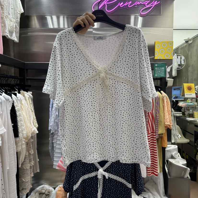 RUNWAY-런웨이韓國代購㊣女裝新品25春夏熱賣推薦職業休閑T恤RUNWAYT恤