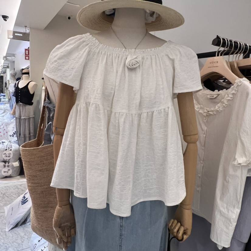 VENIR-a東大門㊣實拍女裝新款熱賣人氣真品休閑襯衫蕾絲衫VENIR-a襯衫/蕾絲衫