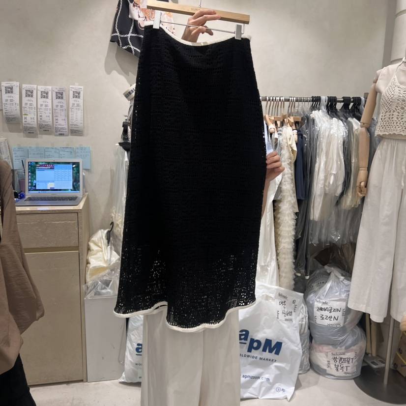 SALONDEMAG韓國直郵㊣女士新品時尚人氣25春夏半身裙中短裙SALONDEMAG半身裙/中短裙