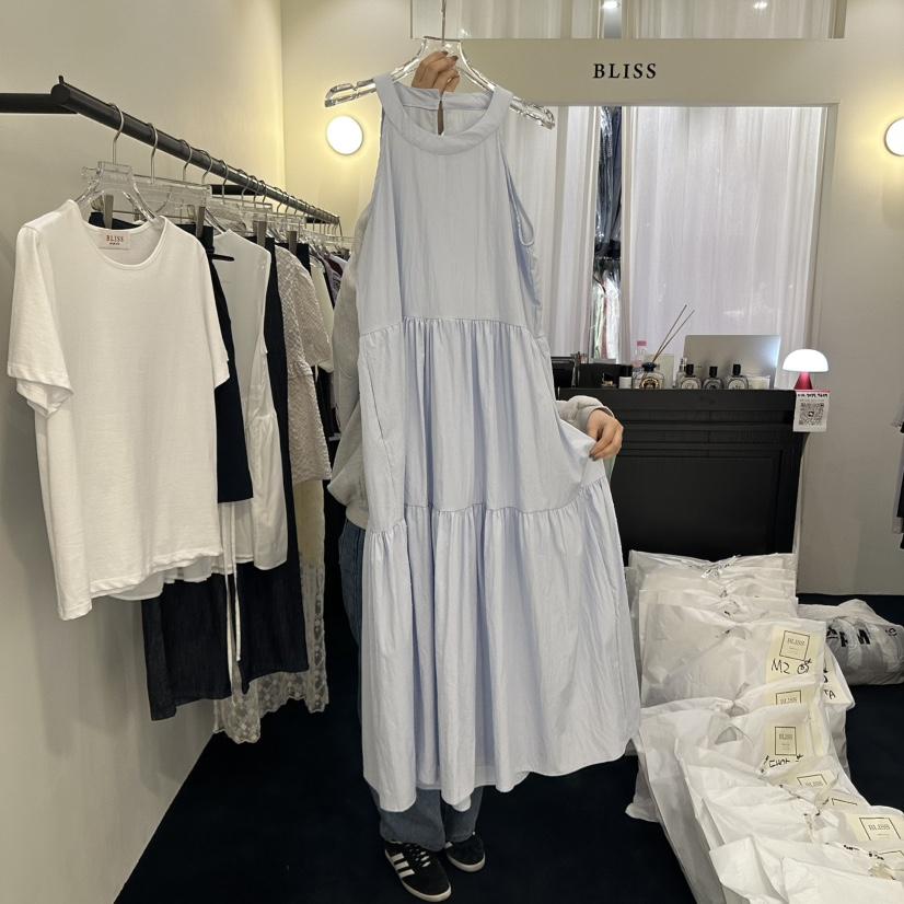 BLISS東大門㊣實拍女裝新品25春夏熱賣人氣真品時尚休閑連衣裙BLISS連衣裙