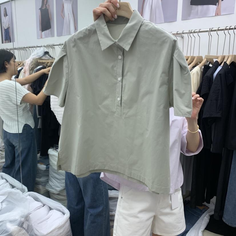 MOI-A東大門㊣直郵女裝新品熱賣真品25春夏人氣襯衫蕾絲衫MOI-A襯衫/蕾絲衫