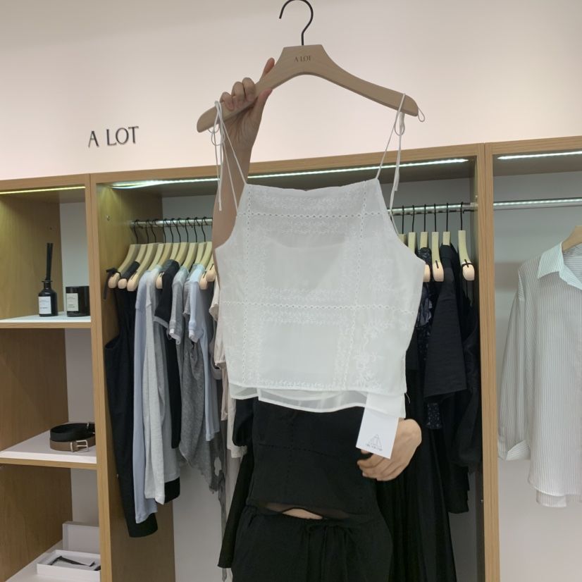 ALOT東大門㊣代購女裝新品休閑時尚真品熱賣職業25春夏吊帶背心A LOT吊帶/背心