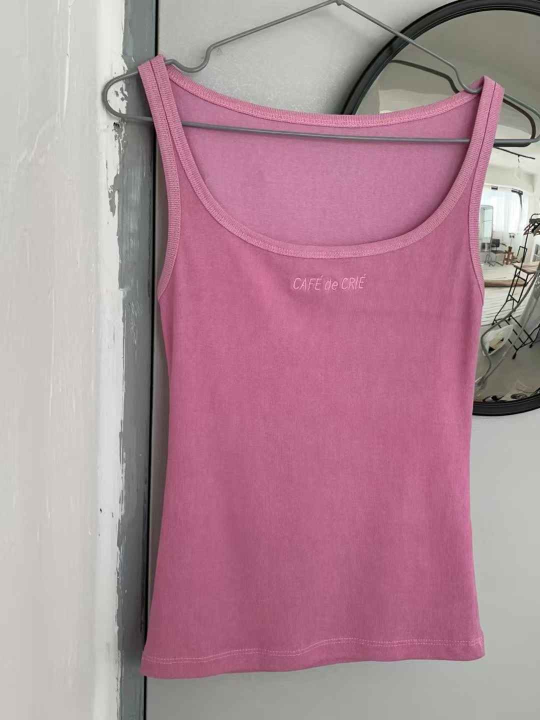 JOA東大門㊣代購女士新品25春夏職業休閑時尚人氣吊帶背心刺繡JOA吊帶/背心