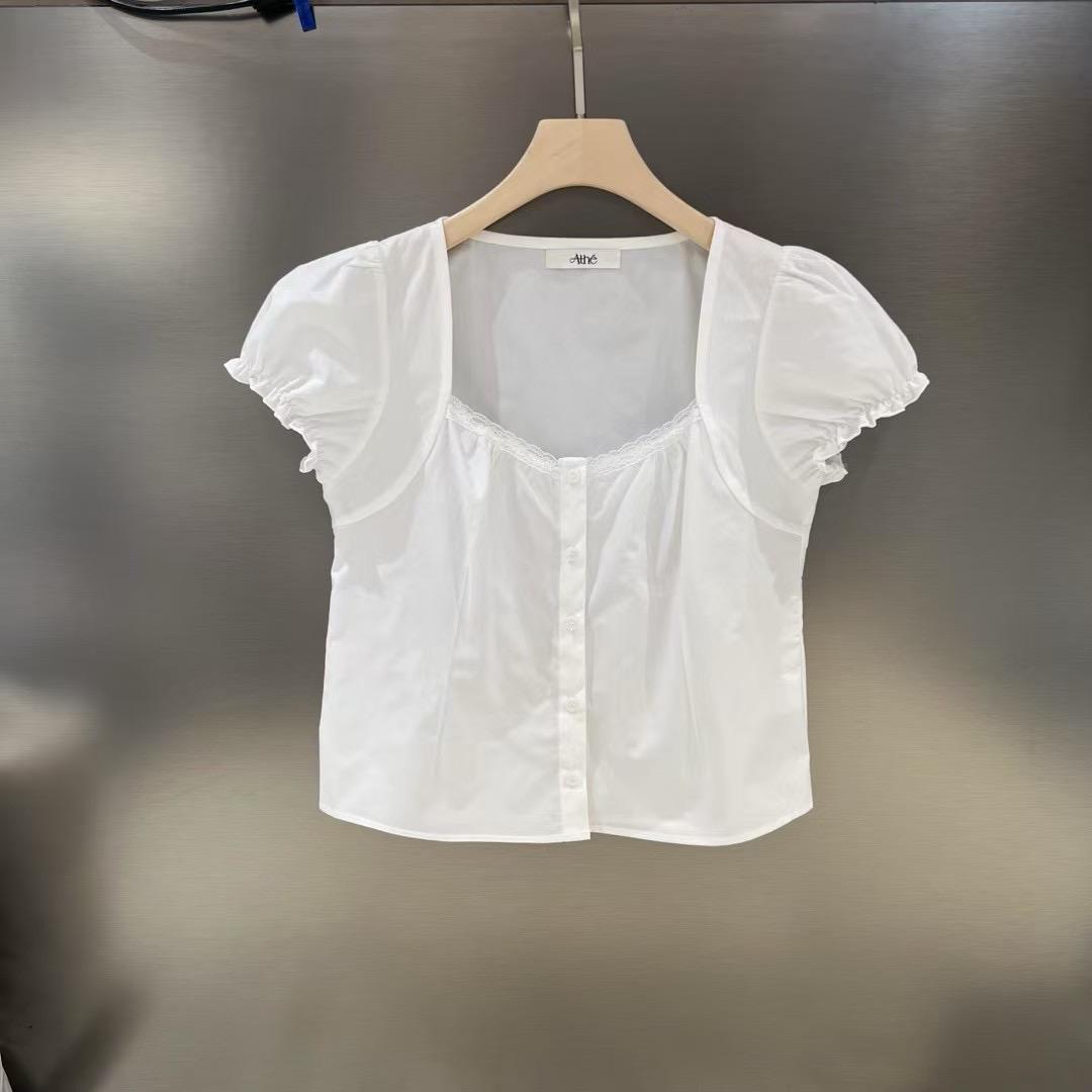 REVE-OT東大門㊣直郵女士新品25春夏職業人氣休閑襯衫蕾絲衫Athe襯衫/蕾絲衫