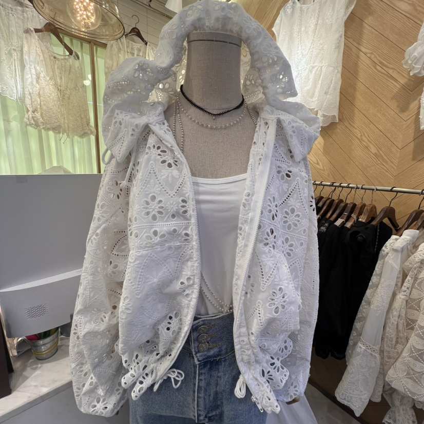VIVI MARKET韓國代購㊣女裝新品熱賣推薦職業真品夾克刺繡VIVI MARKET夾克