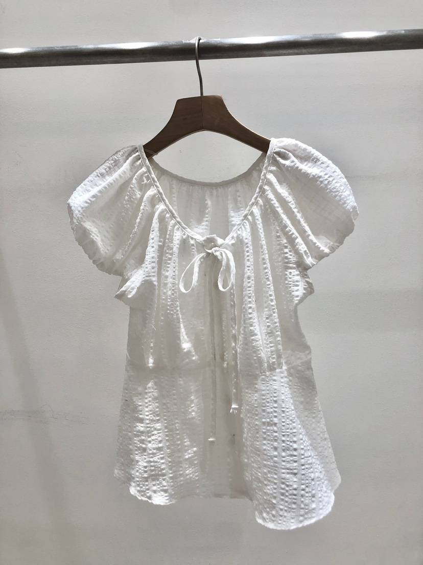 IR BIEN韓國代購㊣女士新品職業25春夏熱賣休閑襯衫蕾絲衫ir bien-A襯衫/蕾絲衫